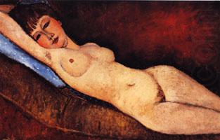 Amedeo Modigliani Reclining Nude on a Blue Cushion china oil painting image